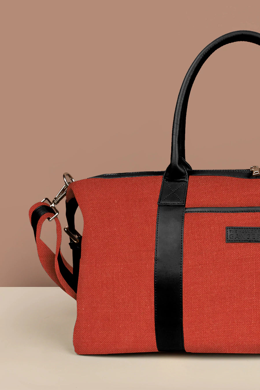 Joey Large Soft Jute Duffle Bag For Women THE HOUSE OF GANGES