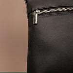 Arthur Men Vegan Leather Sling Bag Closeup