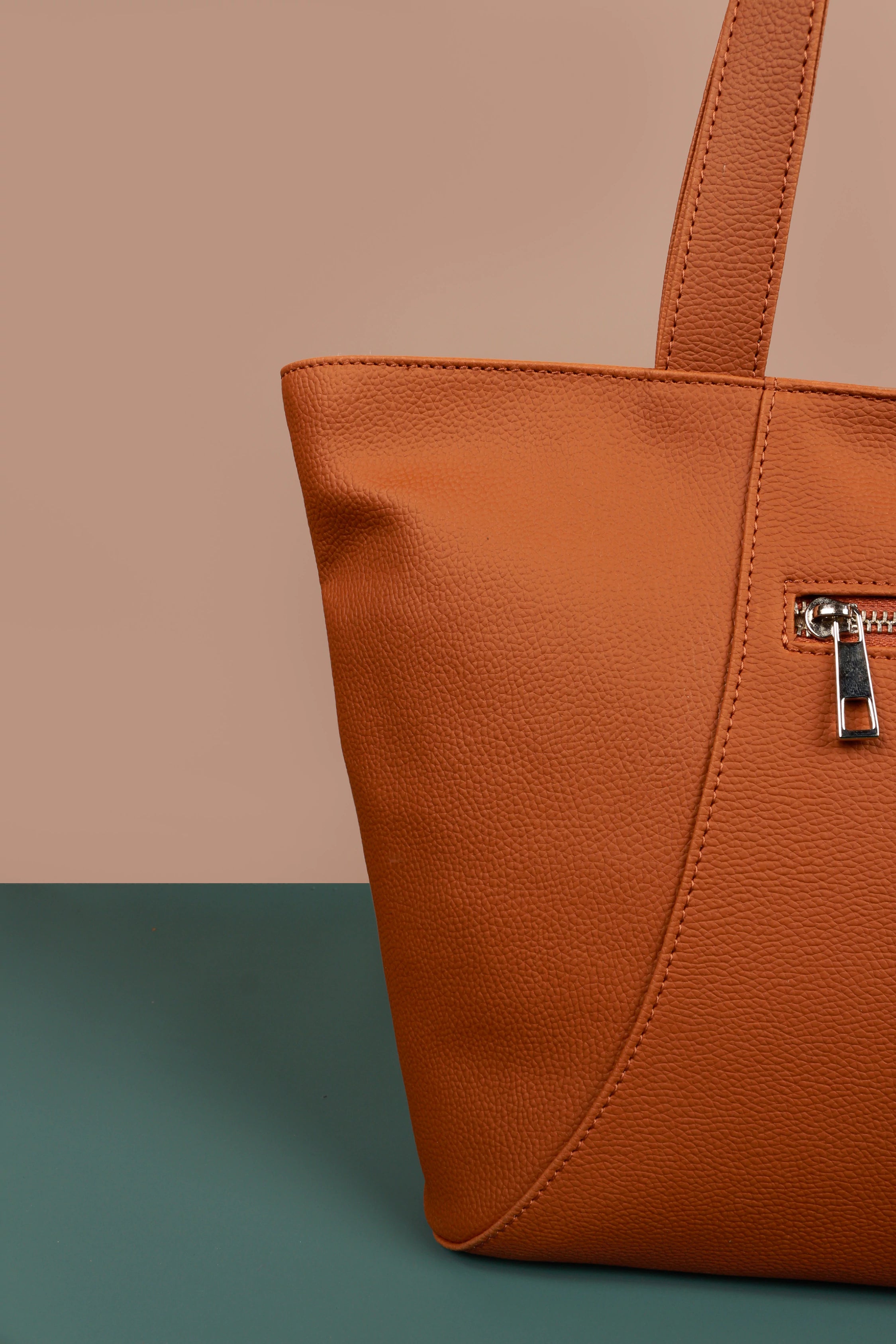 June Vegan Leather women tote bag GB Close