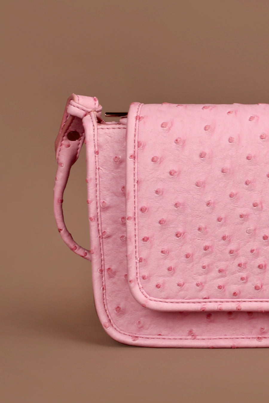Alice Vegan Leather Women Sling Bag Ost Pink Close