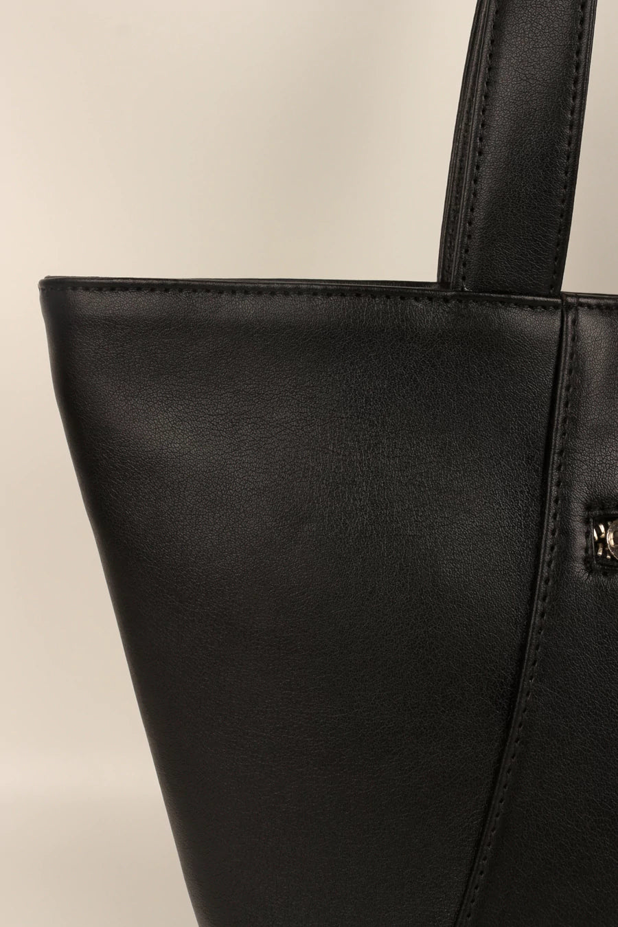 June Vegan Leather women tote bag Midnight Close