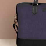 Soft Jute Ross Men 15" Laptop Bag Lavender Close