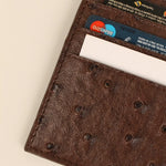 Vegan Leather James Card Holder Ost Brown Close