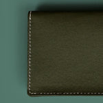 Beth Vegan Leather Mini Wallet Army Close