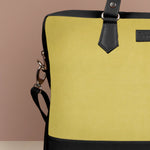 Soft Jute Ross Men 15" Laptop Bag Lemonade Close