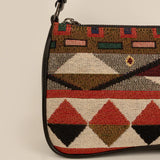 Emily Handloom Shoulder Bag Burnished Brown Close