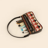 Emily Handloom Shoulder Bag Burnished Brown Lifestyle