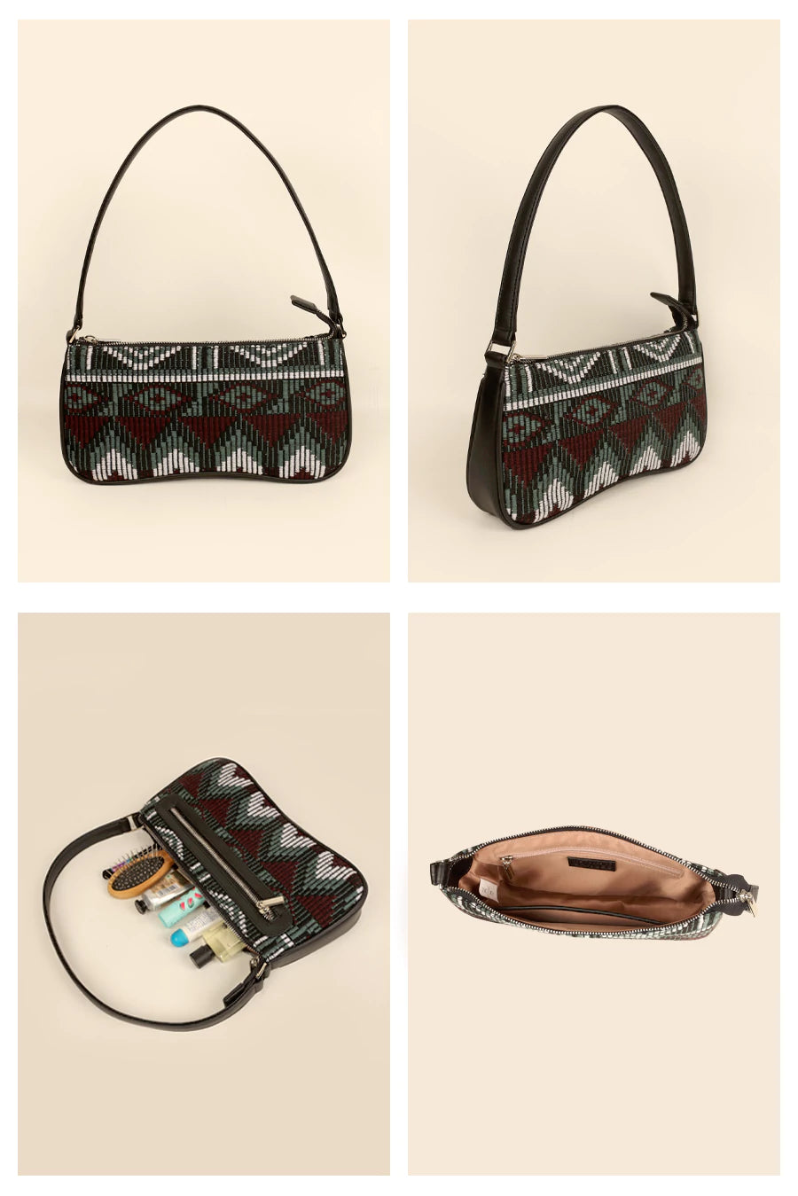 Emily Handloom Shoulder Bag Cactus Lifestyle 