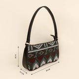 Emily Handloom Shoulder Bag Cactus Measurement