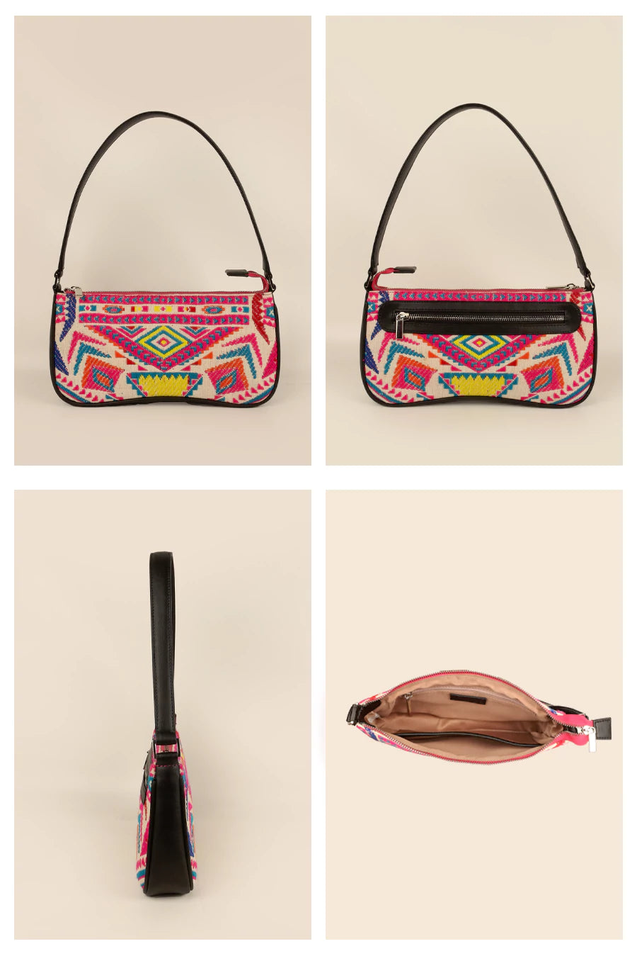 Emily Handloom Women Shoulder Bag Capri Blue Details