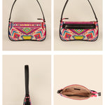 Emily Handloom Women Shoulder Bag Capri Blue Details