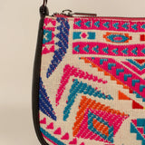 Emily Handloom Women Shoulder Bag Capri Blue Close