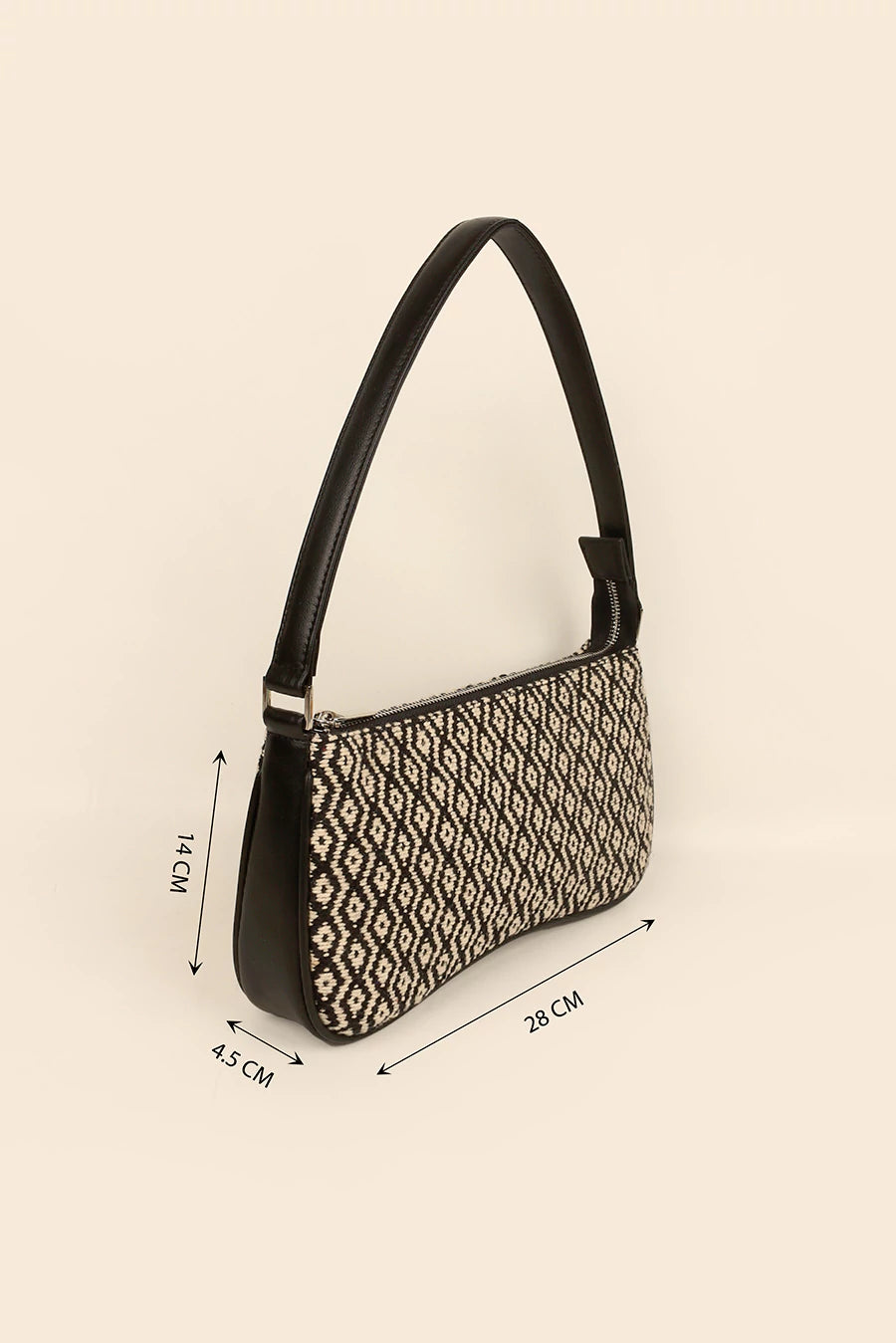 Emily Handloom Shoulder Bag Plaster Measurement