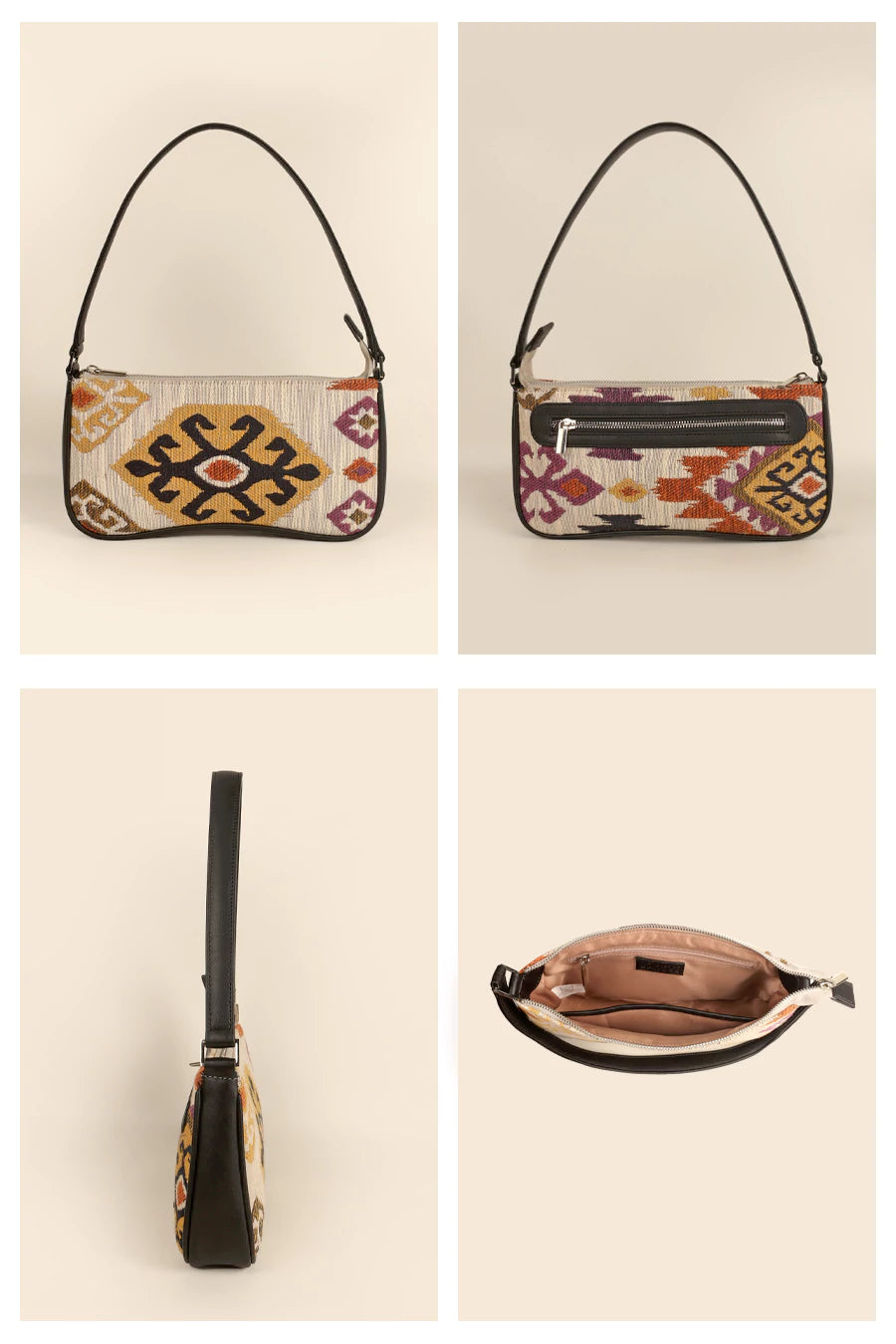 Emily Handloom Women Shoulder Bag Tangelo Details