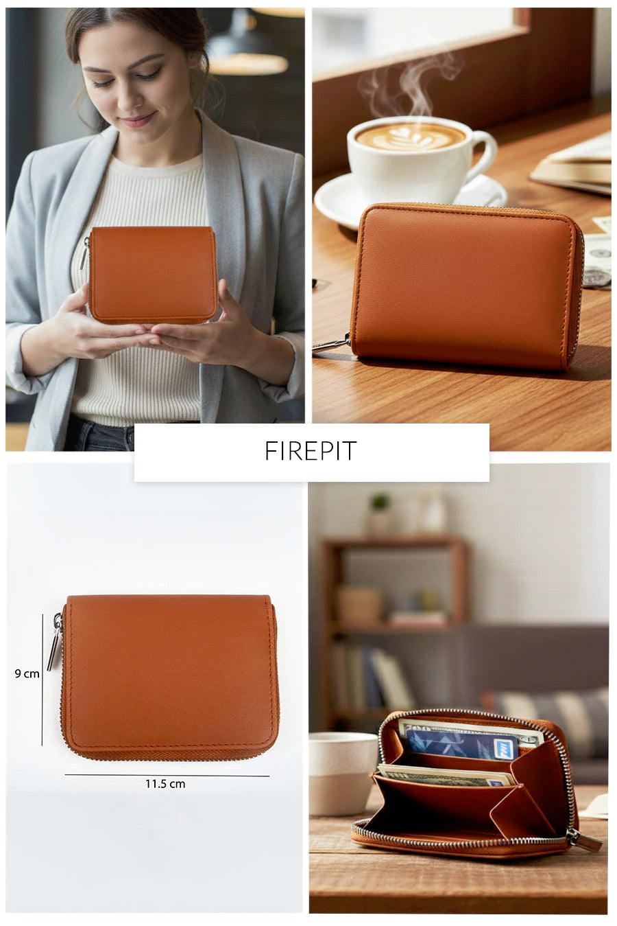 Alexandra Vegan Leather Wallet THE HOUSE OF GANGES