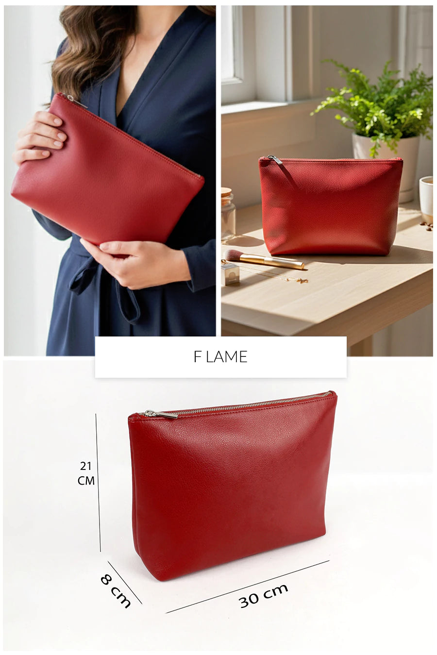 Slindon Medium Vegan Leather Toiletry Pouch THE HOUSE OF GANGES