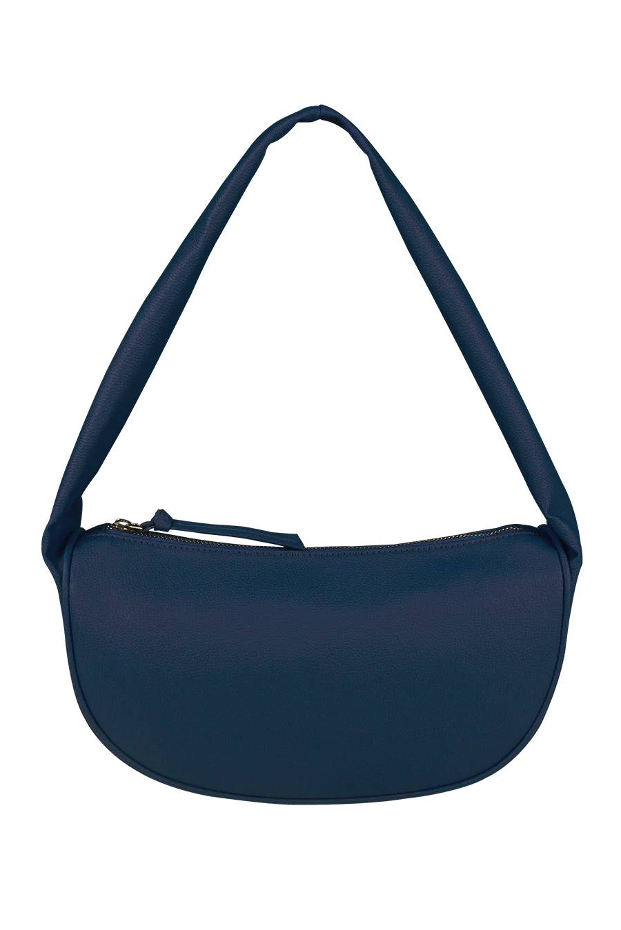 Vegan Leather Women Cushy Shoulder Bag CobaltBlue Front