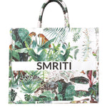 Italia Canvas Tote Bag green Front