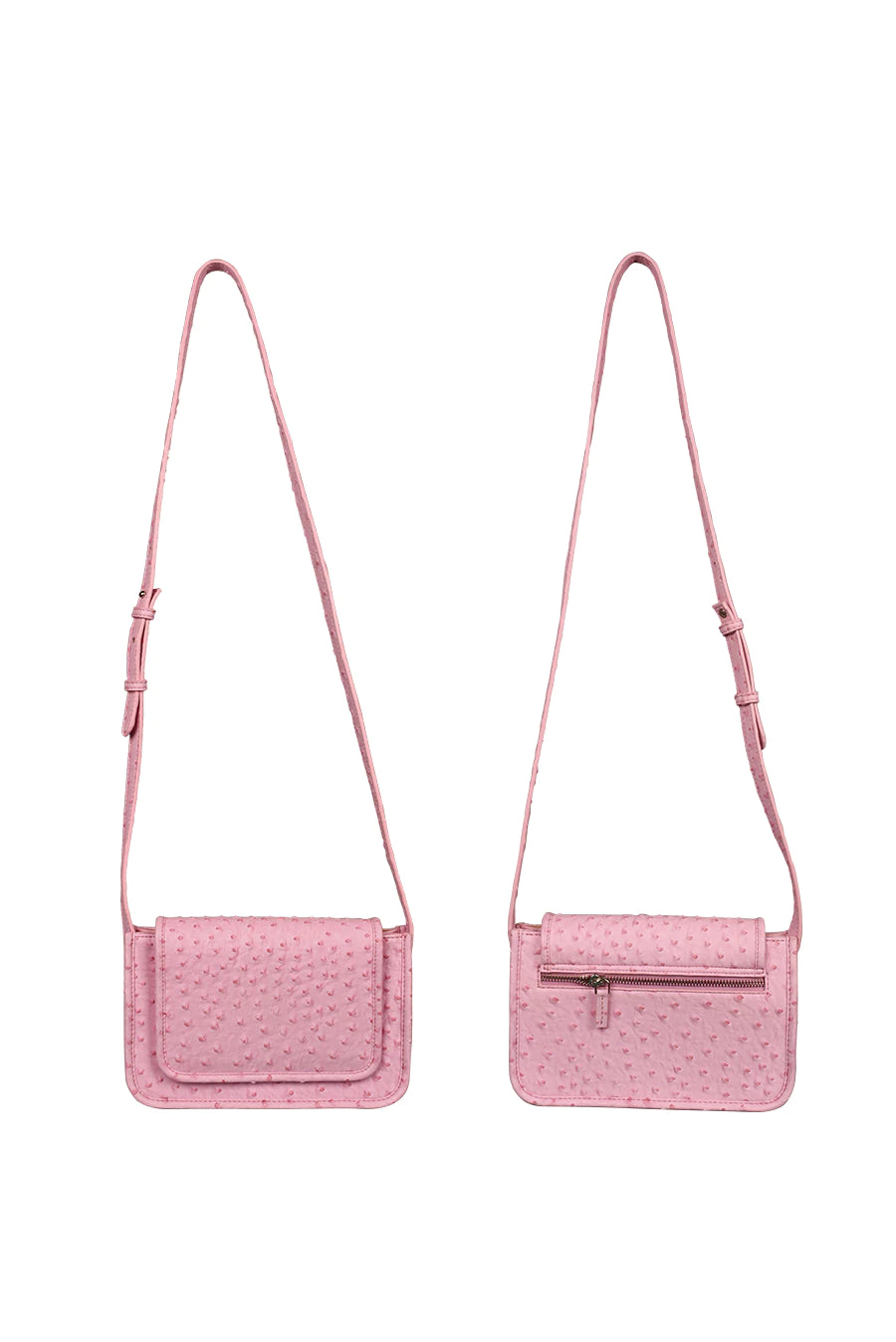 Alice Vegan Leather Women Sling Bag Ost Pink Back