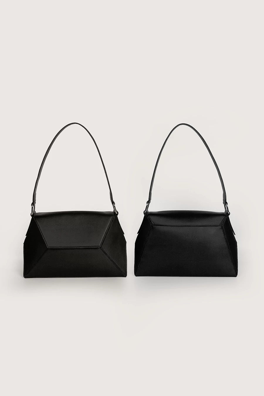Hazel Vegan Leather Women Shoulder Bag Vanta Black Front