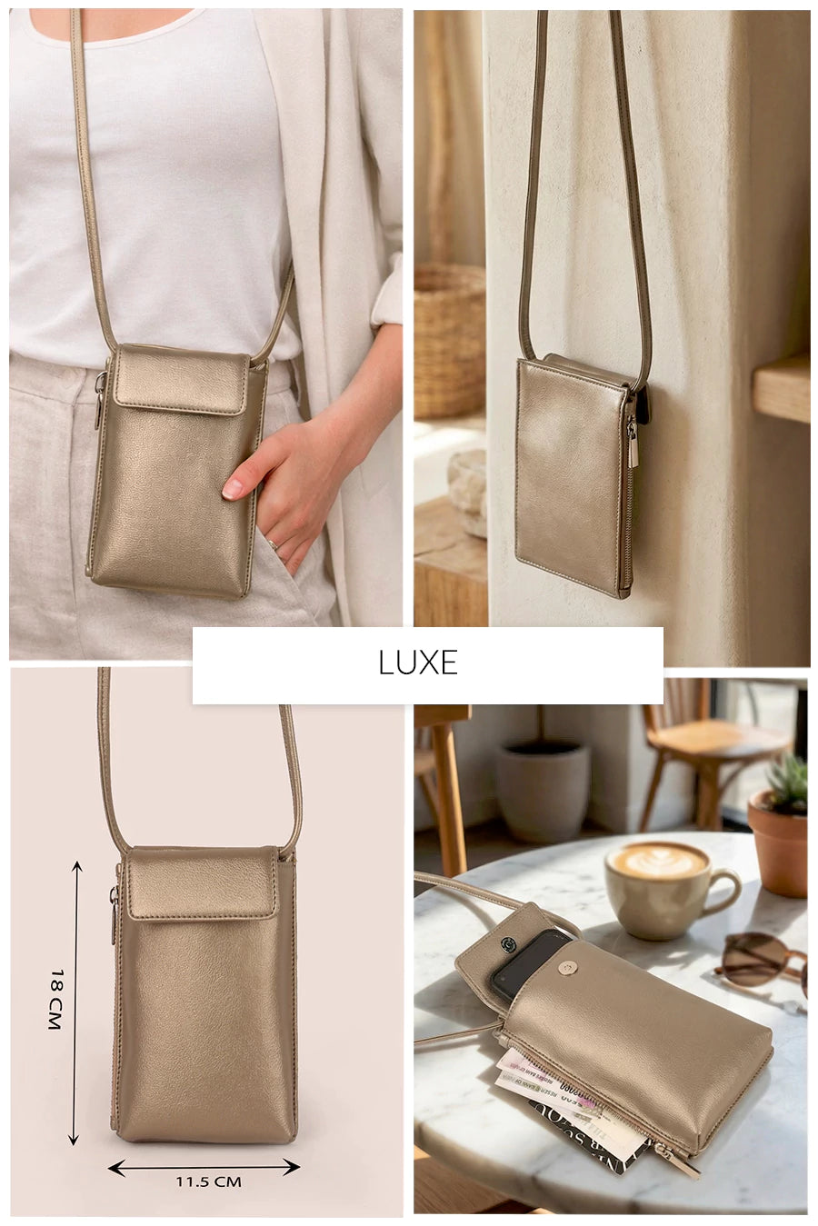 Grace Vegan Leather Mobile Sling 🏆 #1 Bestseller | Loved by 1000+ Customers THE HOUSE OF GANGES