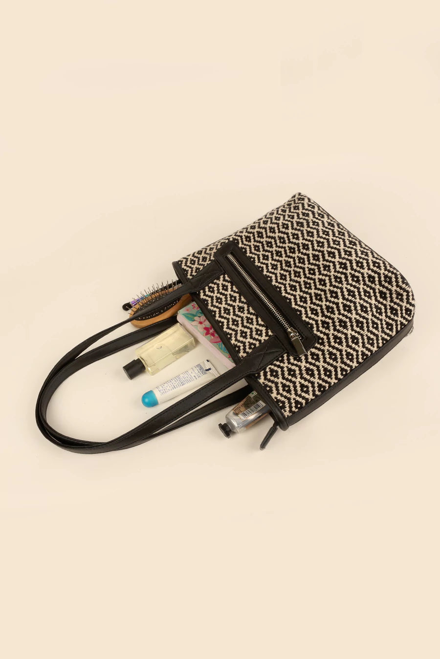 Mini Handloom Tote Bag Plaster Lifestyle