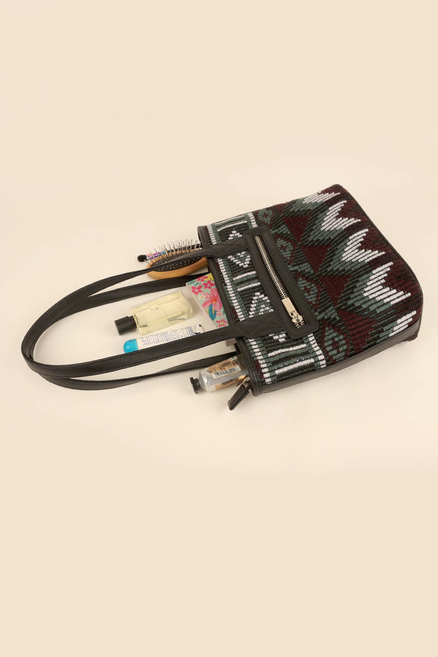 Mini Handloom Tote Bag Cactus Lifestyle