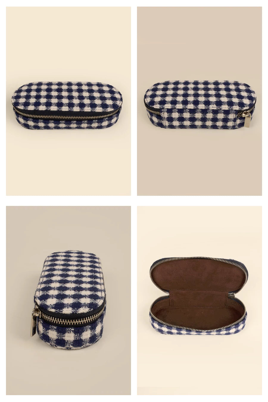Handloom Eyewear Case Checkered Details