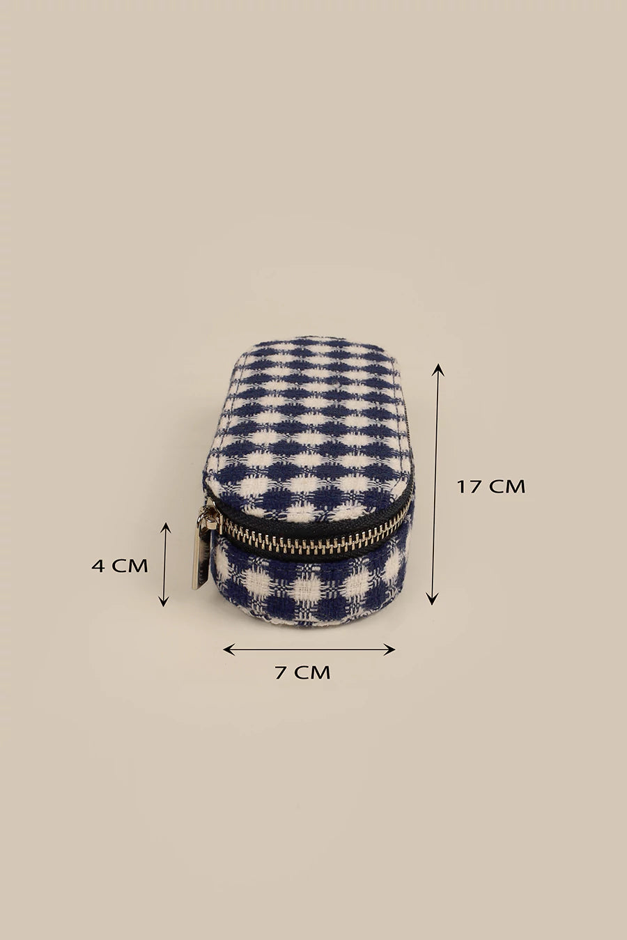 Handloom Eyewear Case Checkered Measurement