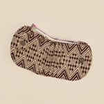 Handloom Women Wallet / Purse Organizer Brown Chevron Open