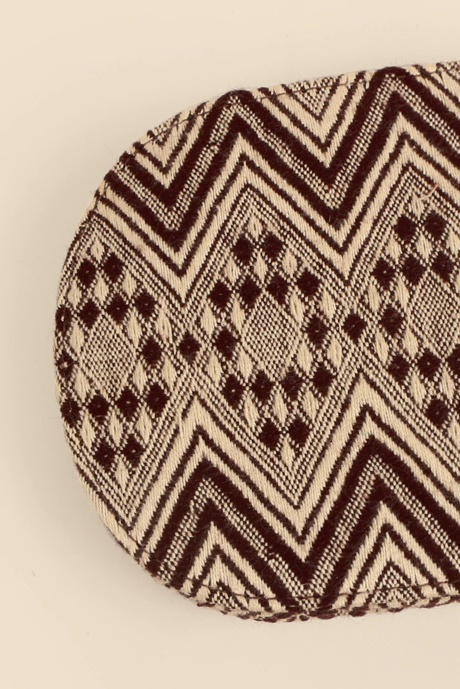 Handloom Women Wallet / Purse Organizer Brown Chevron Close