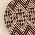 Handloom Women Wallet / Purse Organizer Brown Chevron Close