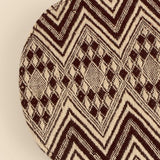 Handloom Women Wallet / Purse Organizer Brown Chevron Close