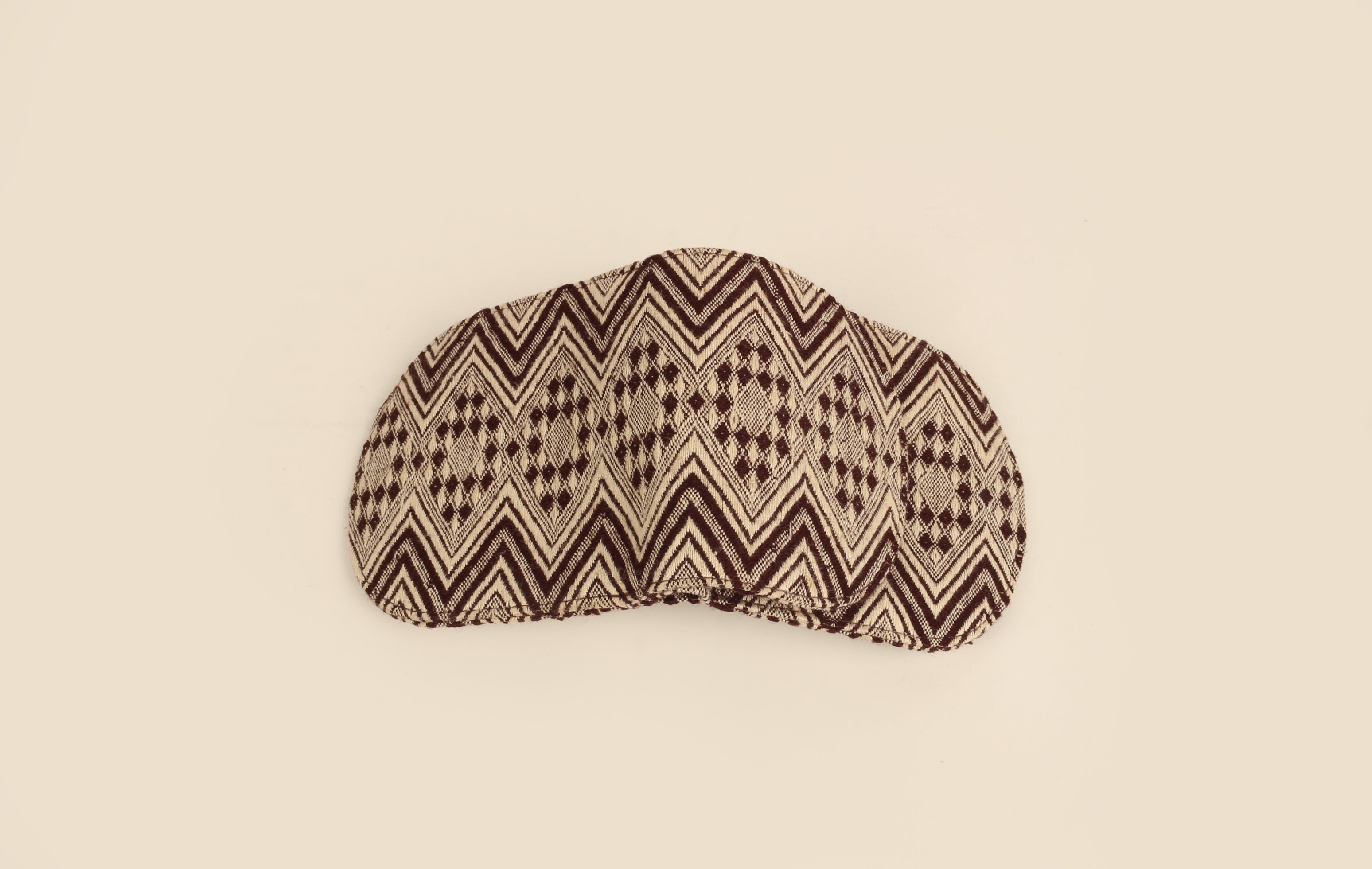 Women Handloom Wallet / Purse Organizer Brown Chevron Back