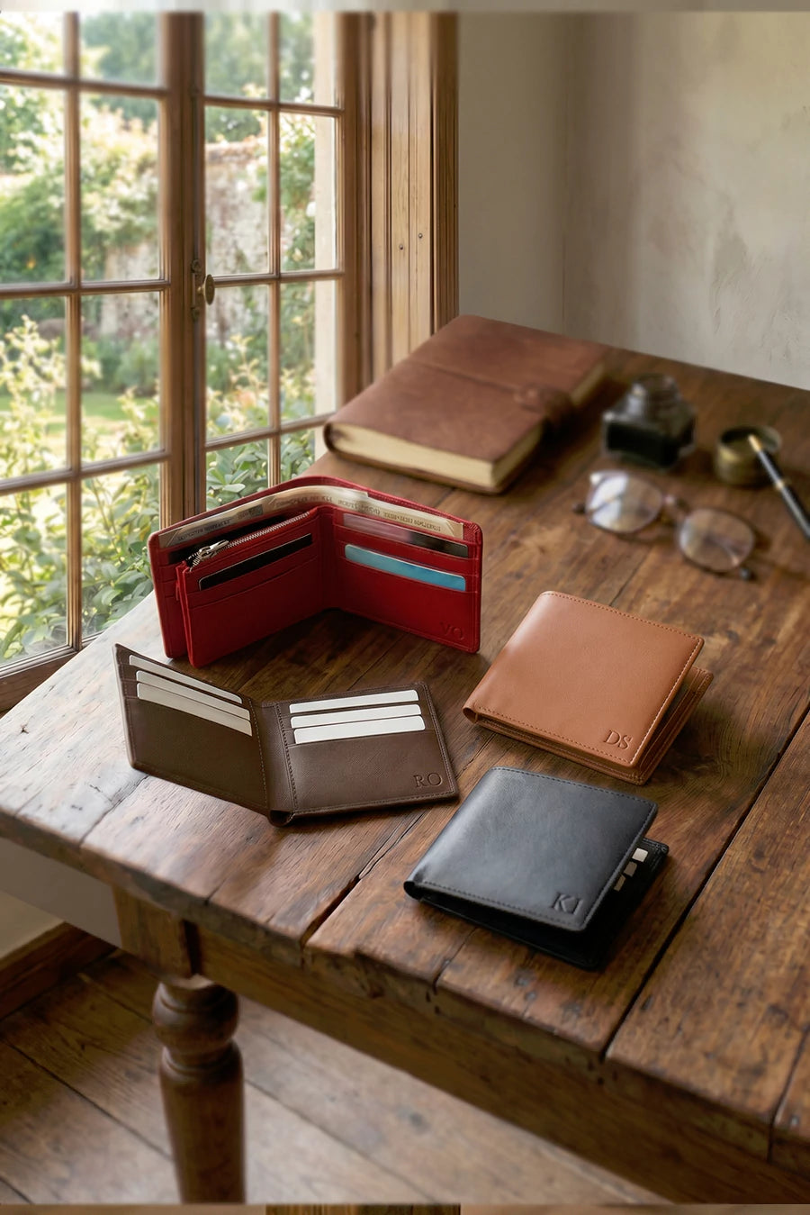 Leonardo Vegan Leather Men Bifold Wallet 