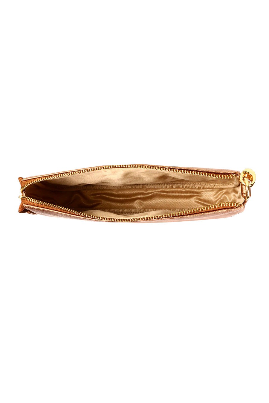 Daily Sling Trapunto Women Shoulder Bag Gold Open