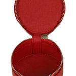 Rogate Large Vegan Leather Watch Case Ruby Open