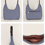 Katie Medium Shoulder Bag Handloom Checkered Details