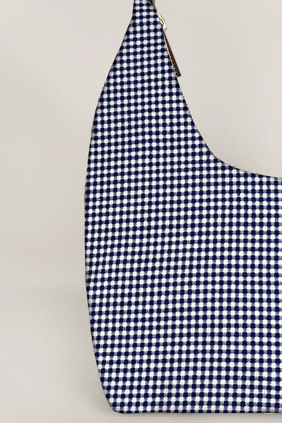 Katie Medium Shoulder Bag Handloom Checkered Details