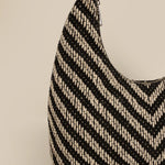 Katie Medium Shoulder Bag Handloom Jet Black Close