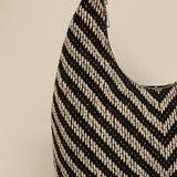 Katie Medium Shoulder Bag Handloom Jet Black Close