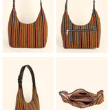 Katie Medium Shoulder Bag Handloom Lilac Details