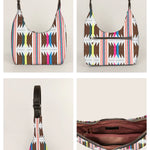 Katie Medium Shoulder Bag Handloom Ruching Details
