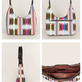 Katie Medium Shoulder Bag Handloom Ruching Details