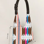 Katie Medium Shoulder Bag Handloom Ruching Measurement