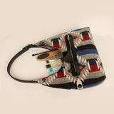 Katie Medium Shoulder Bag Handloom Azure Lifestyle