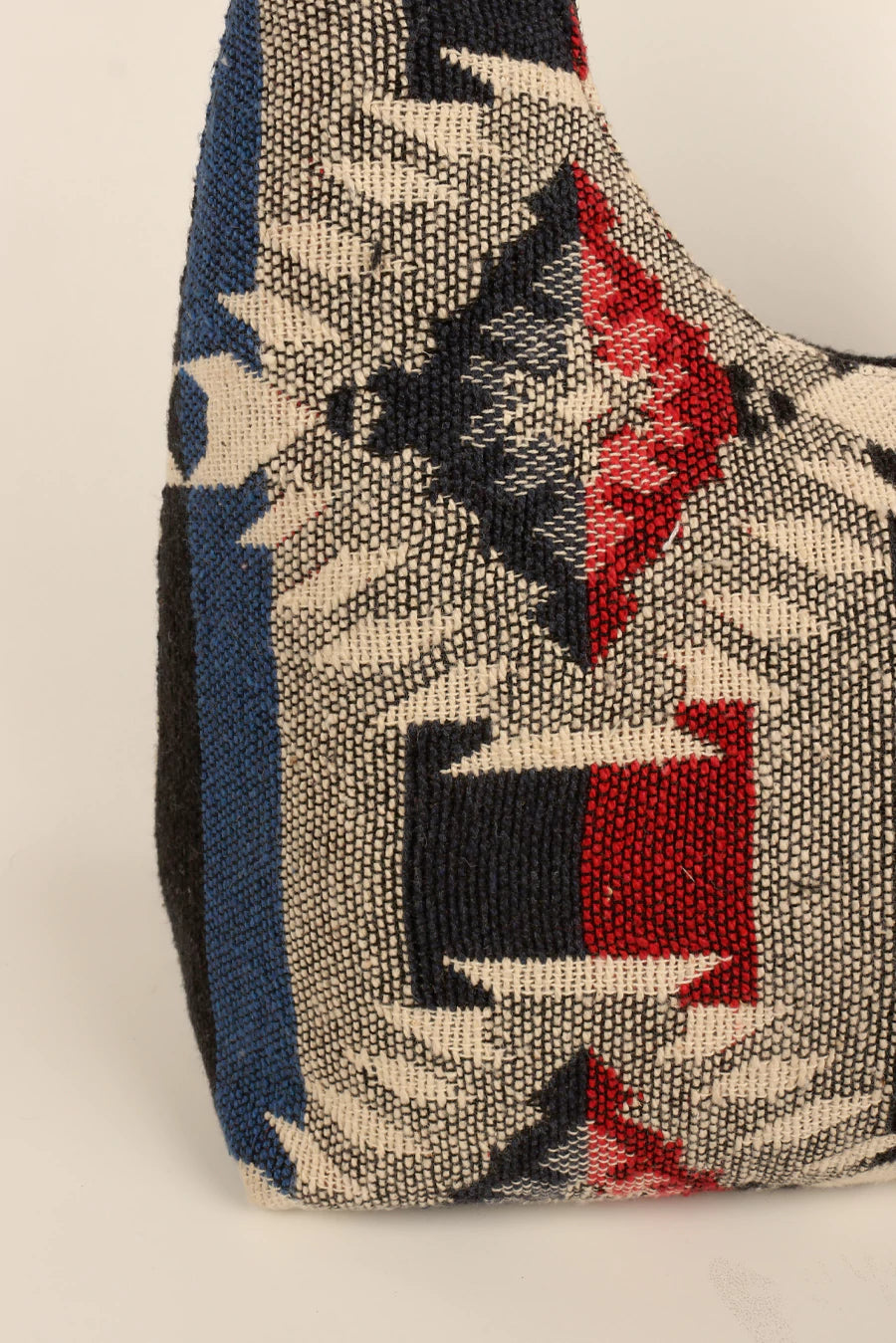 Katie Medium Shoulder Bag Handloom Azure Close