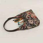Katie Medium Shoulder Bag Handloom Cadet Lifestyle