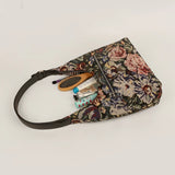 Katie Medium Shoulder Bag Handloom Cadet Lifestyle