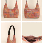 Katie Medium Shoulder Bag Handloom Ditsy Details